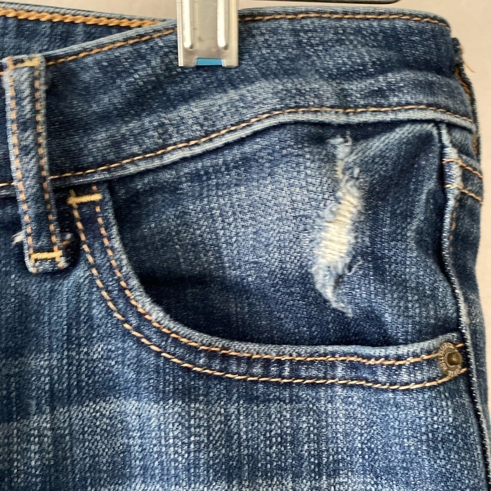 Hollister 9R 5 Pocket Distressed Denim Blue Jeans - Picture 4 of 14